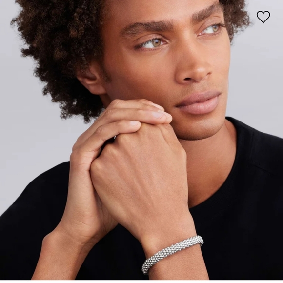 LAGOS Unisex Silver Caviar Thick  Beaded Bracelet 9mm, As New. Buy Now Price - Picture 6 of 7